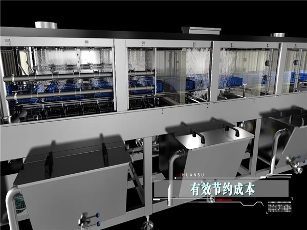 周轉(zhuǎn)箱清洗機，塑料盤筐清洗機，水果筐清洗機，價格采購
