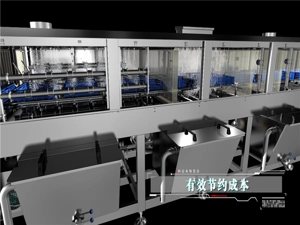 塑料筐清洗機(jī)，塑料盤清洗機(jī)，塑料周轉(zhuǎn)箱清洗機(jī)