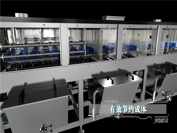 周轉箱清洗機，周轉筐去油污設備蘋果筐清洗機