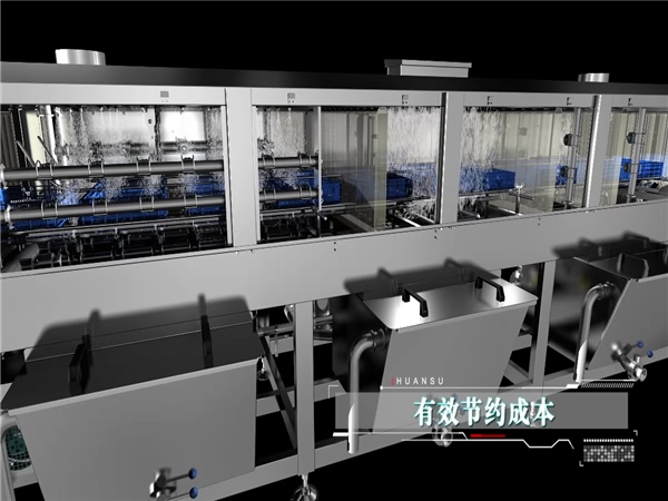 廠家直銷全自動周轉(zhuǎn)箱洗筐機，烘干式清洗機，周轉(zhuǎn)筐清洗機