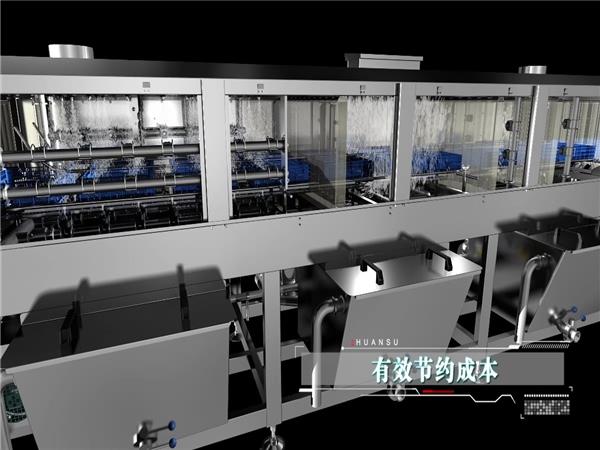 廠家直銷全自動周轉(zhuǎn)箱洗筐機，烘干式清洗機，周轉(zhuǎn)筐清洗機
