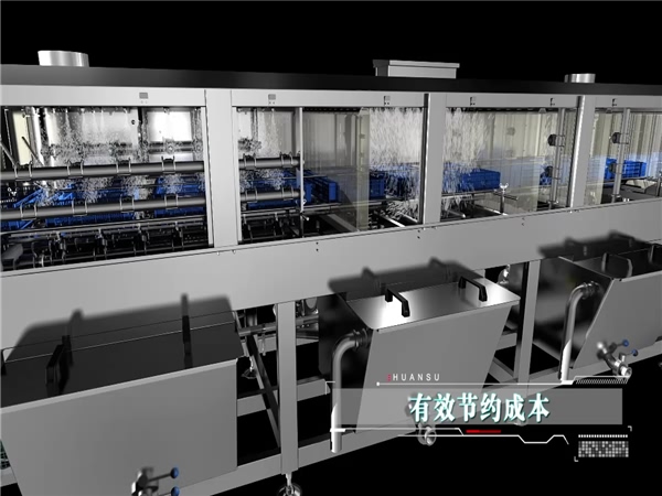 周轉箱除油噴淋清洗機，周轉箱清洗機生產，節能型噴淋清洗機